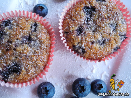 Vegan Blueberry-Cocos-Muffins