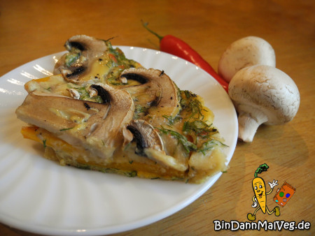 Mushroom Pumpkin Frittata.